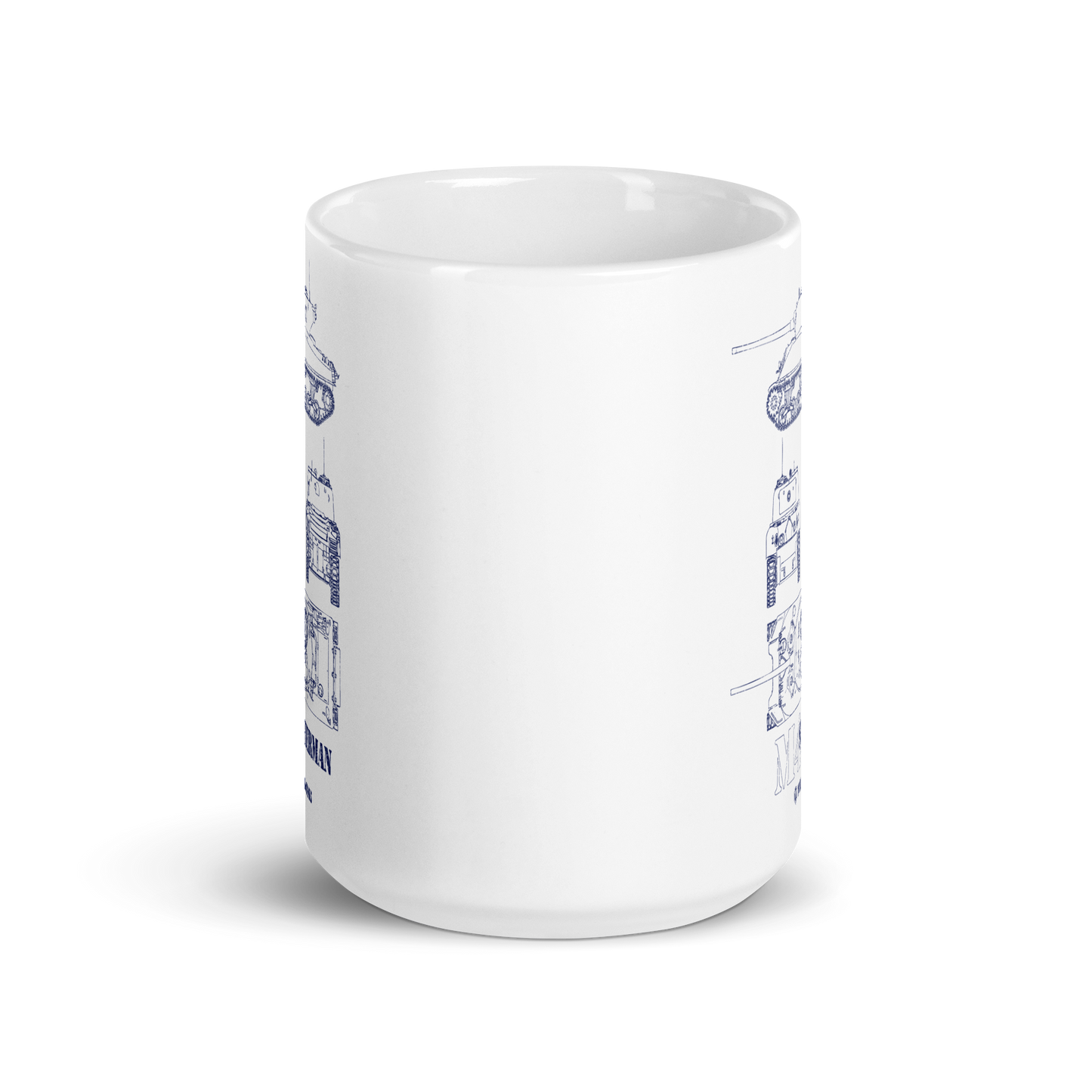 WoT M4 Sherman Blueprint Mug