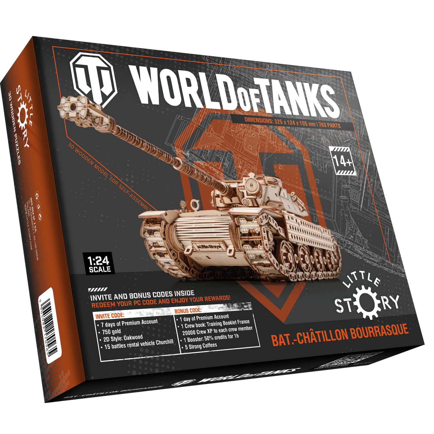 WoT Nice Idea Bat.-Chatillon Bourrasque - 3D Puzzle