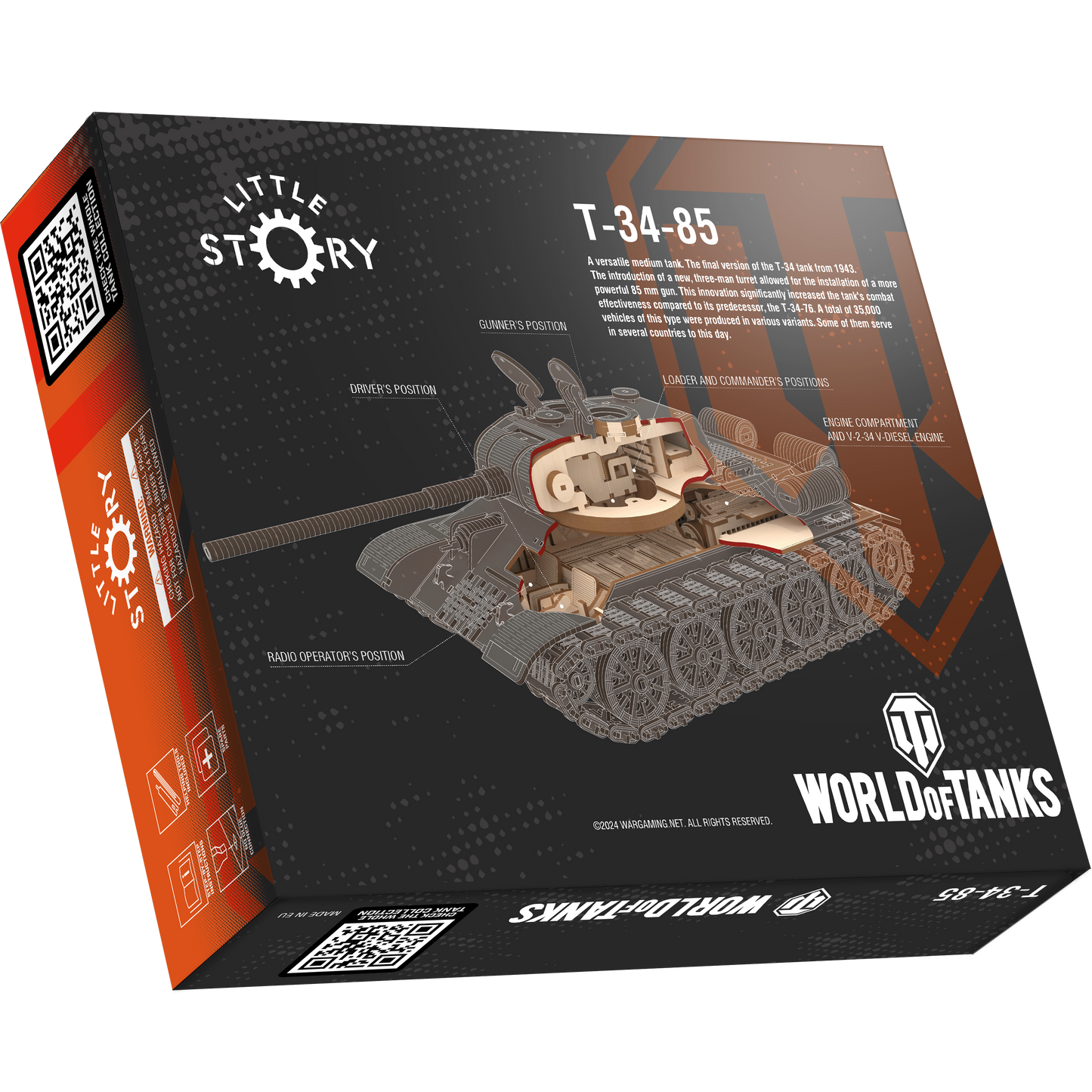 WoT Nice Idea T-34-85 - 3D Puzzle