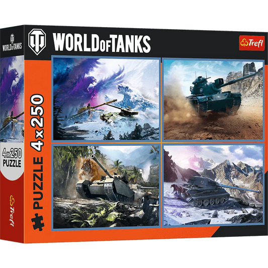 Trefl Puzzle Premium Plus Quality 4 x 250 pcs. World of Tanks: The Great Tank Battle