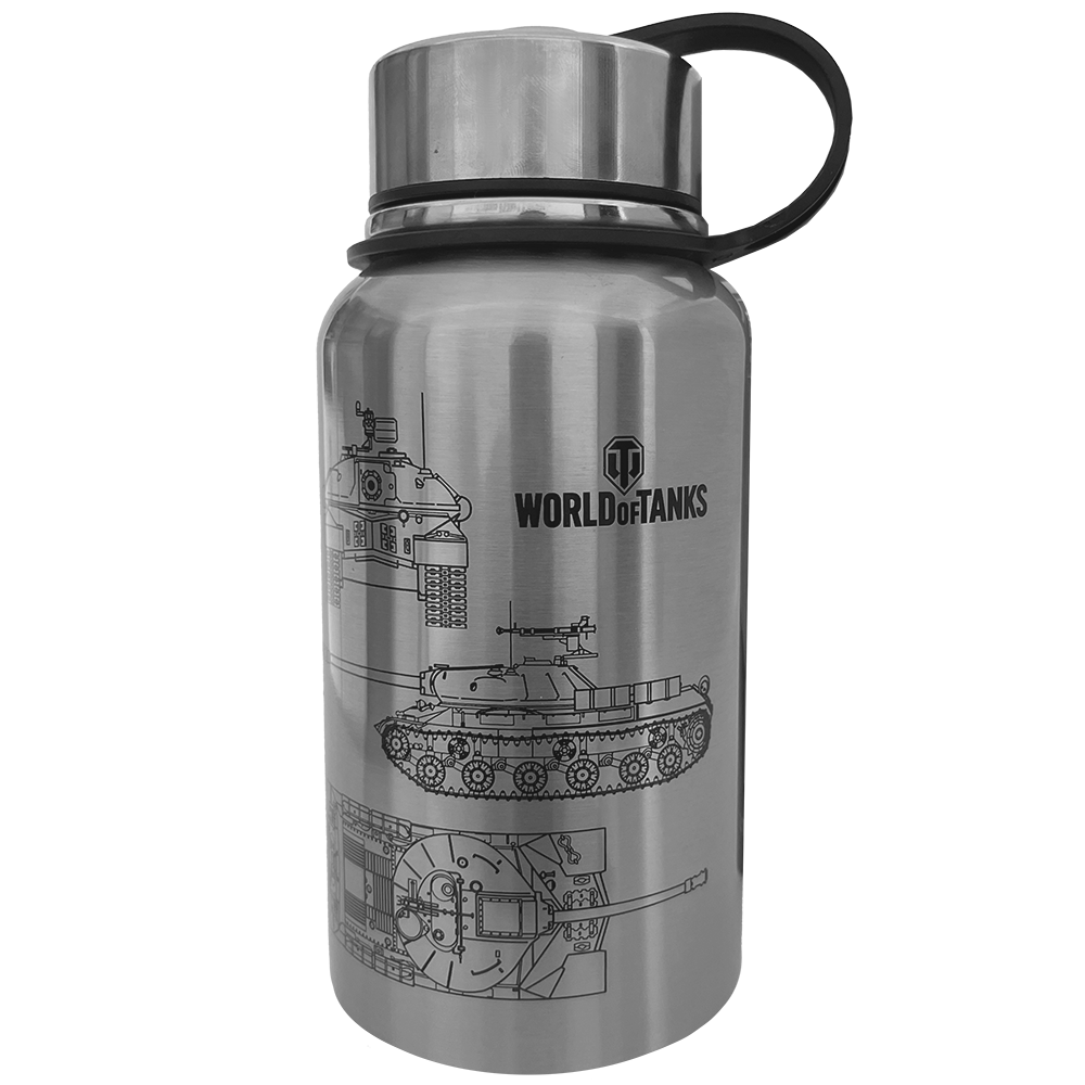 World of Tanks 650ml Thermos Silver