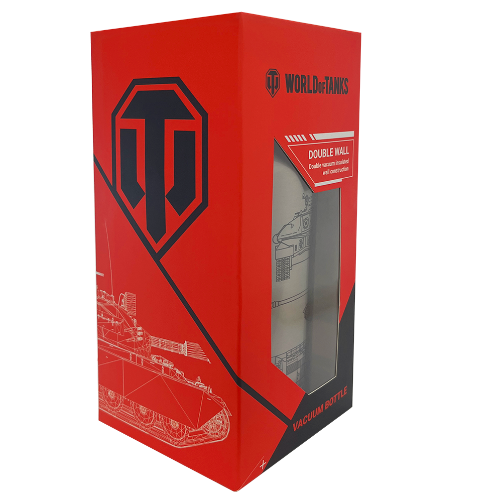 World of Tanks 650ml Thermos Silver