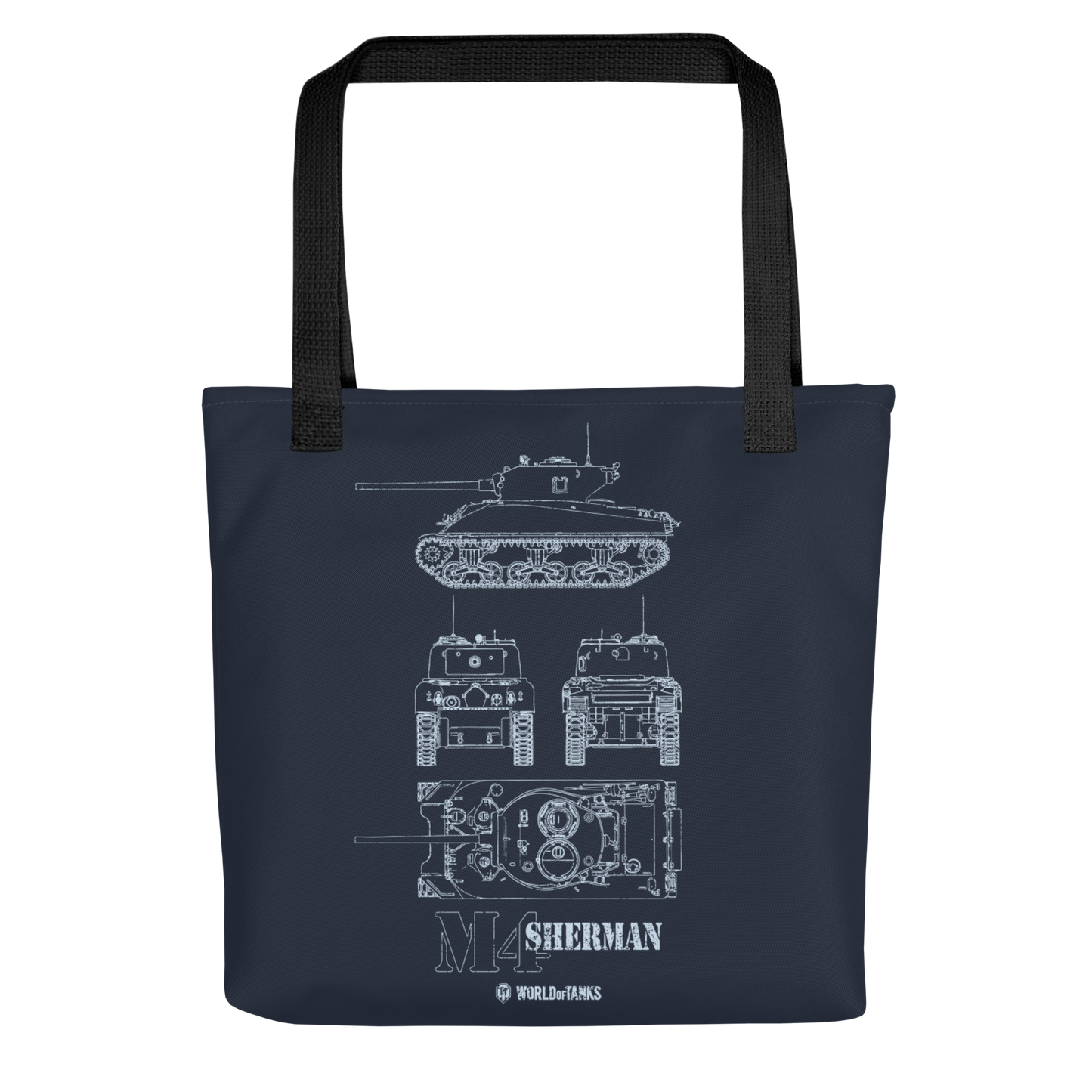 WoT M4 Sherman Blueprint Tote