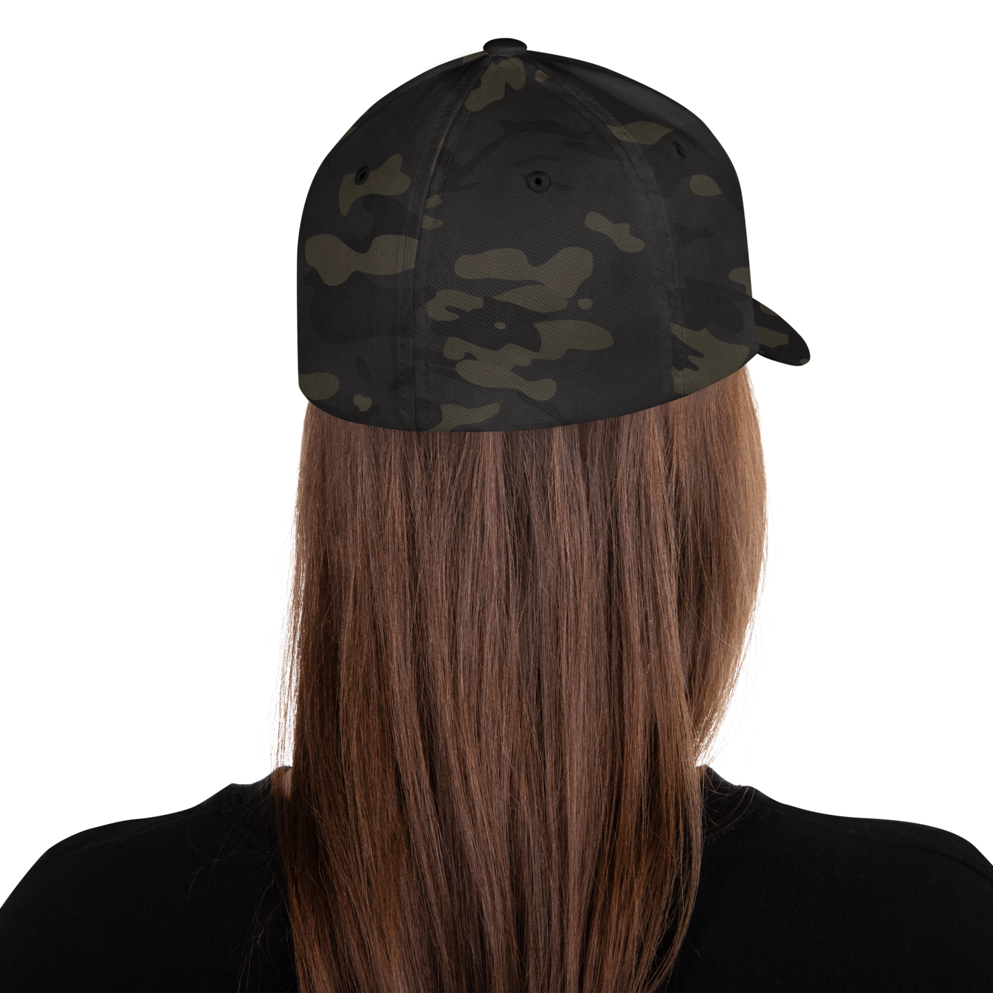 Wot Logo Structured FlexFit Cap [Black MultiCam]