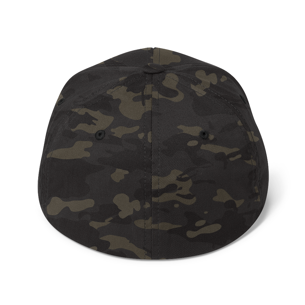 Wot Logo Structured FlexFit Cap [Black MultiCam]