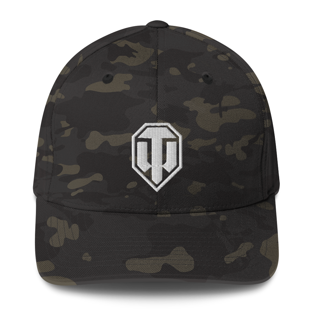 Wot Logo Structured FlexFit Cap [Black MultiCam]