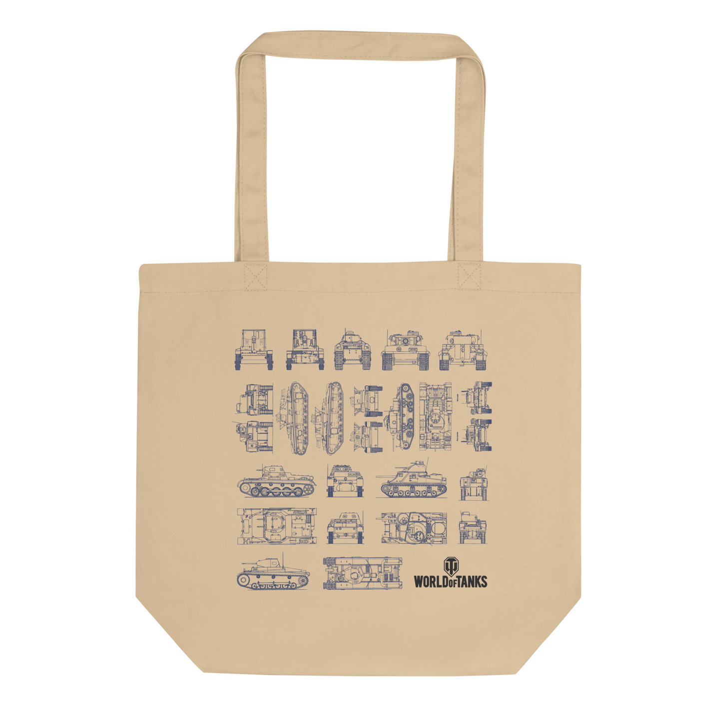 WoT Blueprints Tote Bag [Tan]