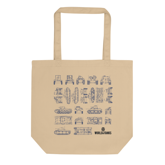 WoT Blueprints Tote Bag [Tan]