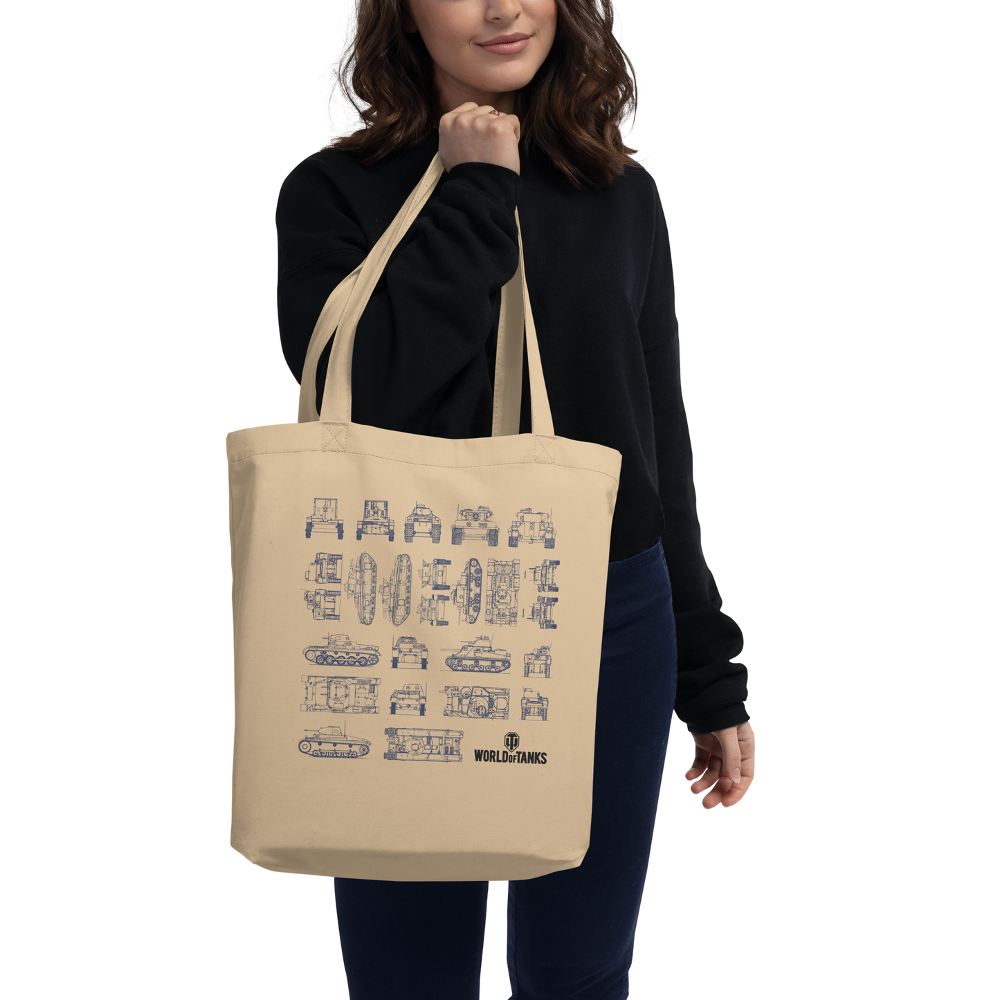 WoT Blueprints Tote Bag [Tan]