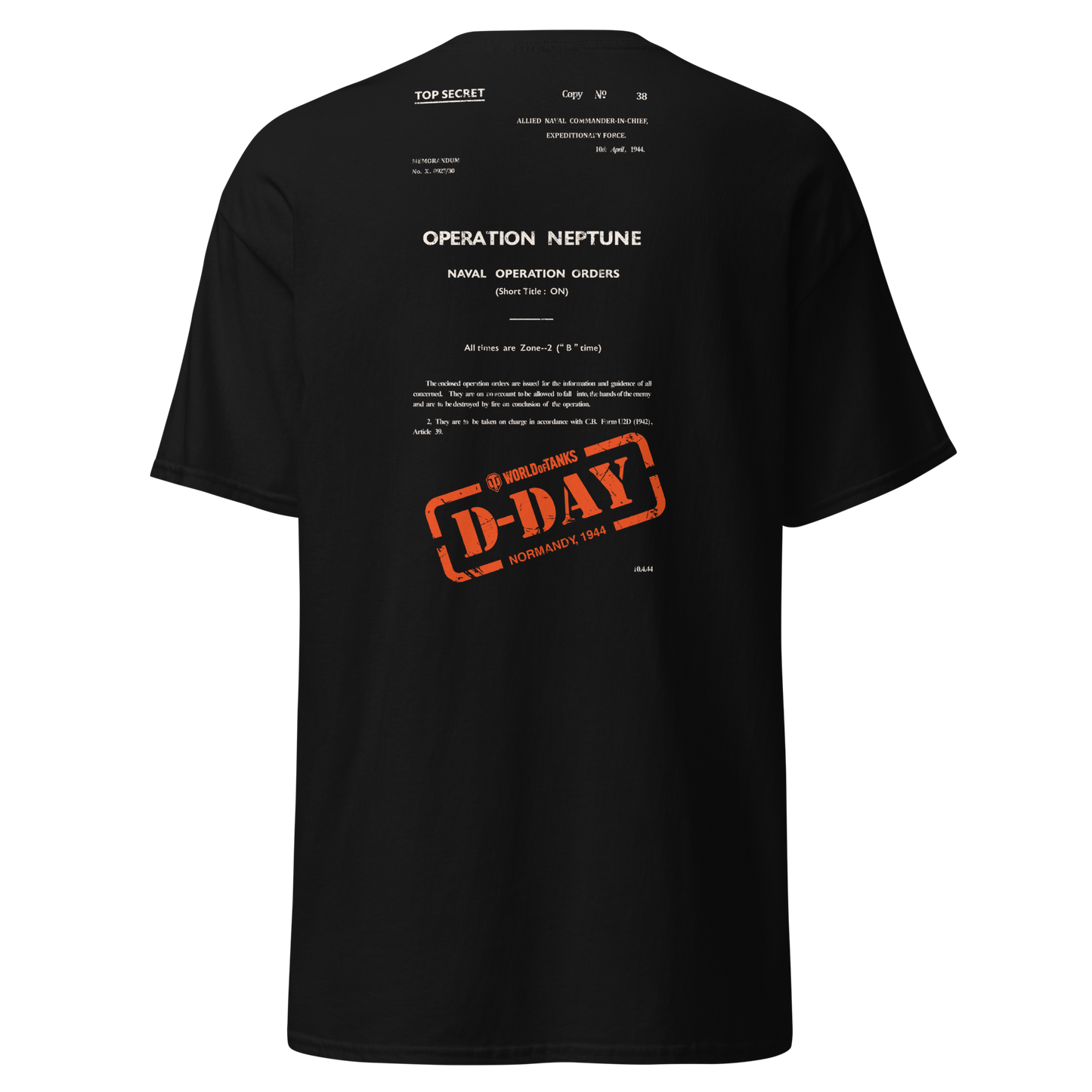 WoT D-Day 2024 Top Secret Tee [ Black ]