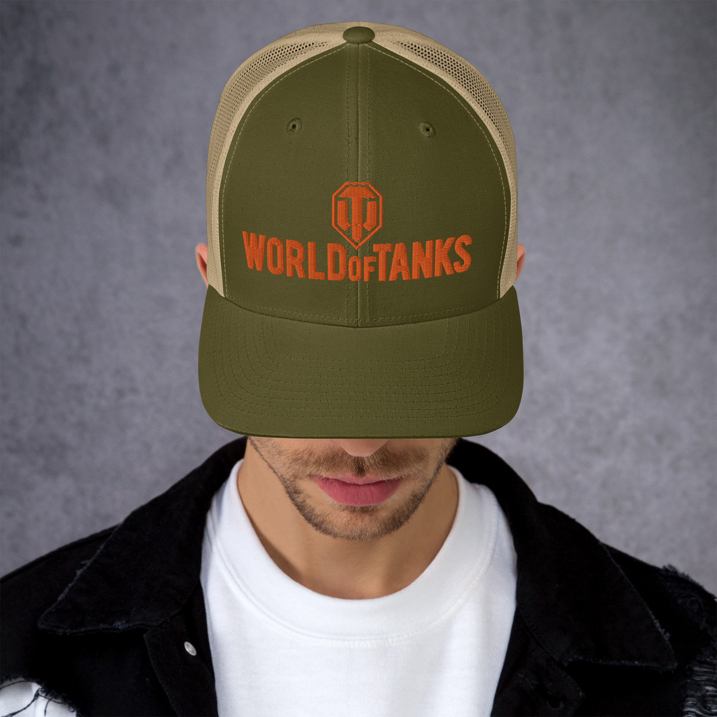 WoT Mark Trucker Cap [Khaki/Moss]