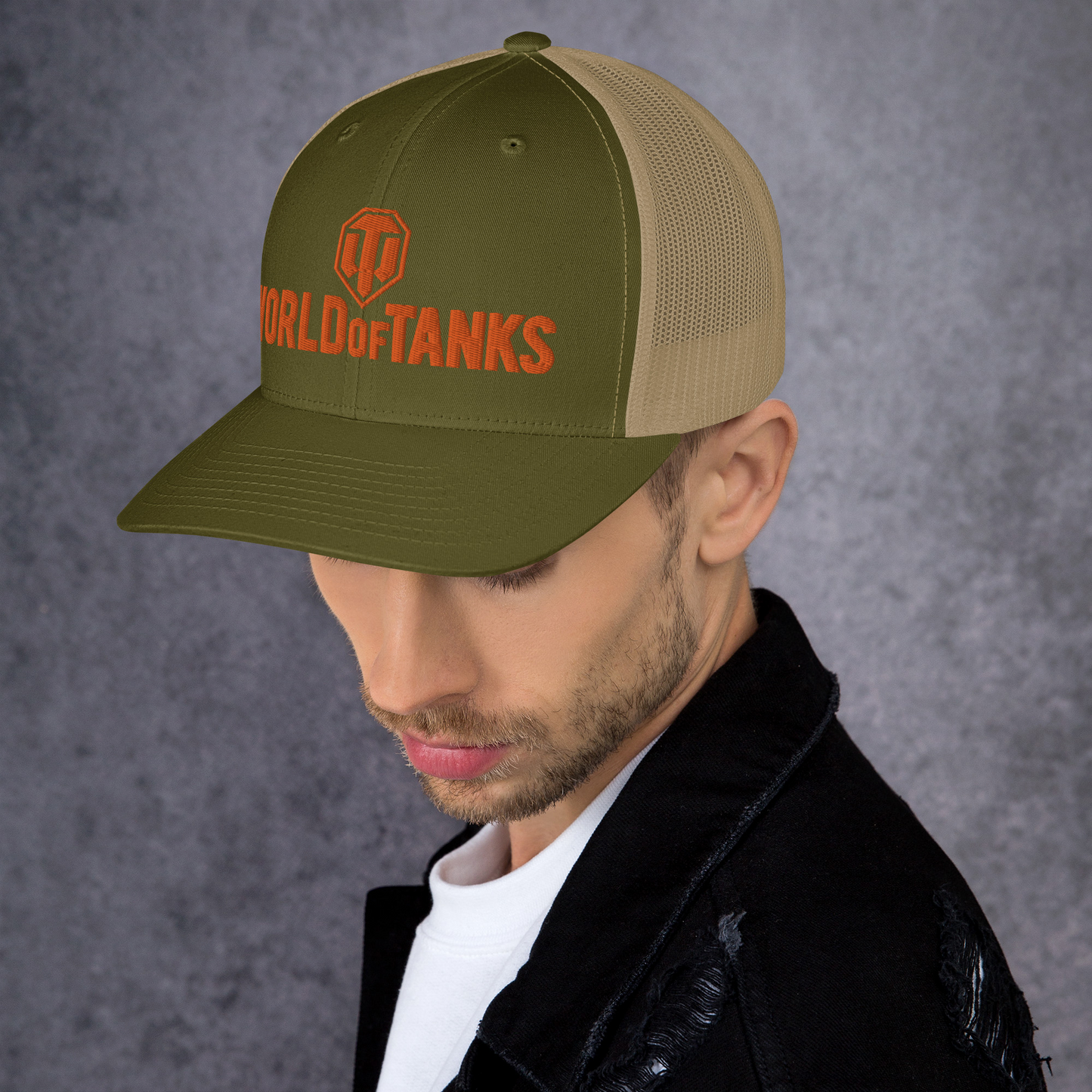 WoT Mark Trucker Cap [Khaki/Moss]