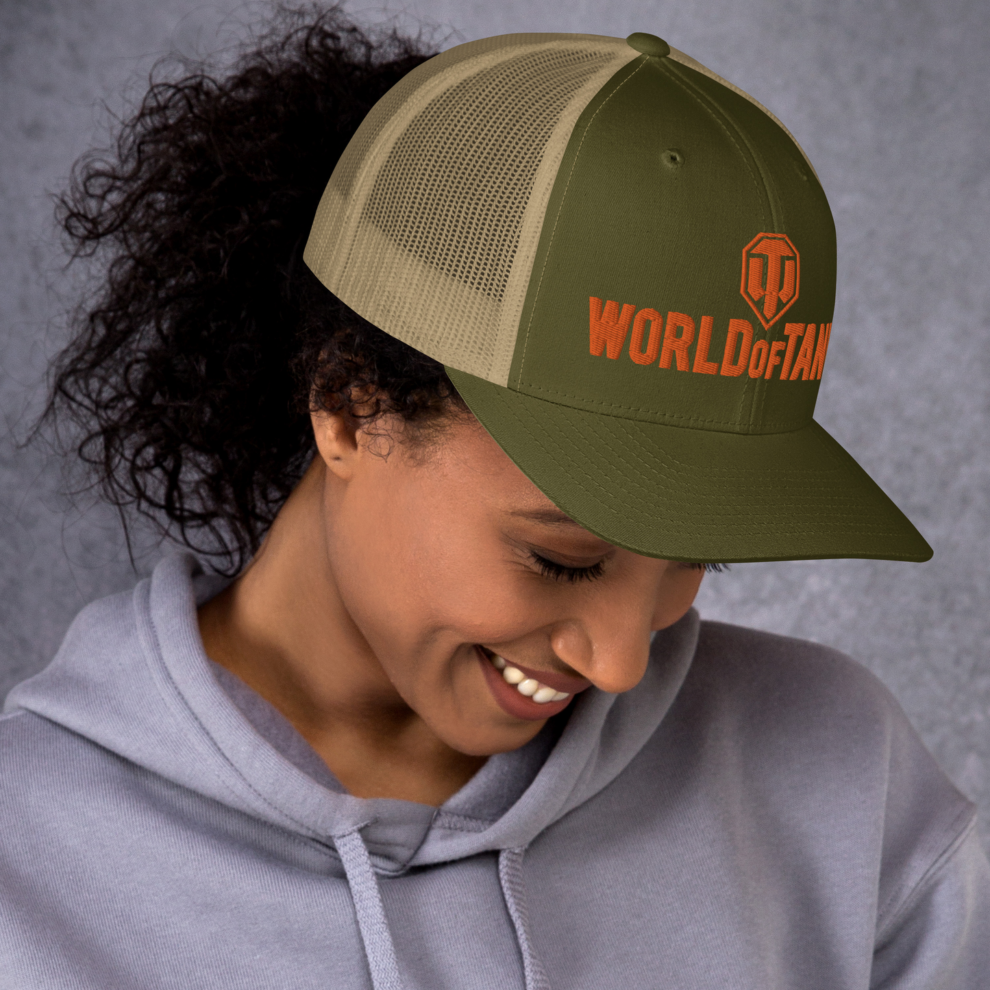 WoT Mark Trucker Cap [Khaki/Moss]