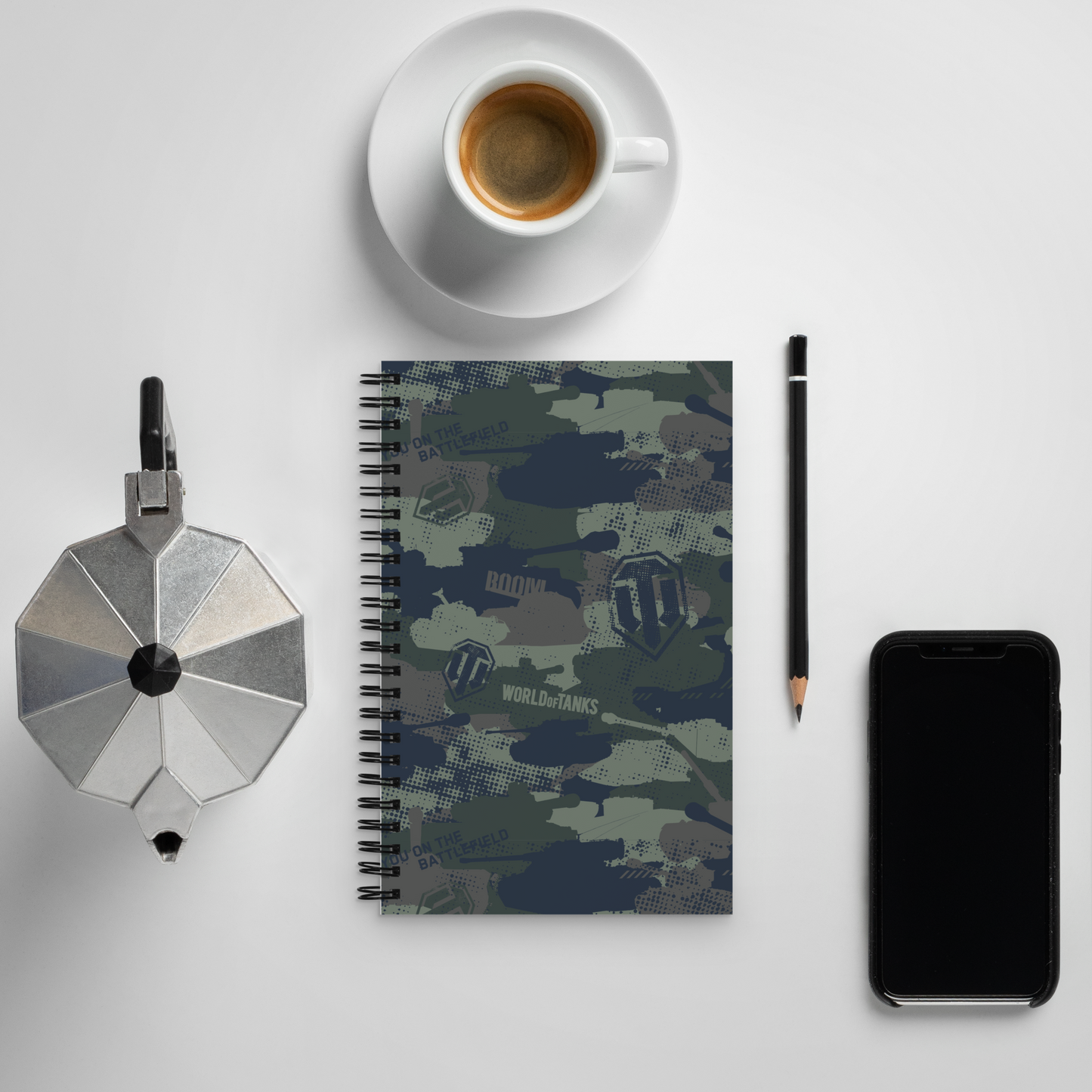 WoT Camo Spiral Notebook