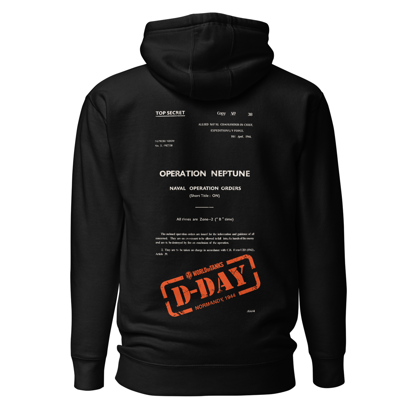 WoT D-Day 2024 Top Secret Hoodie [ Black ]