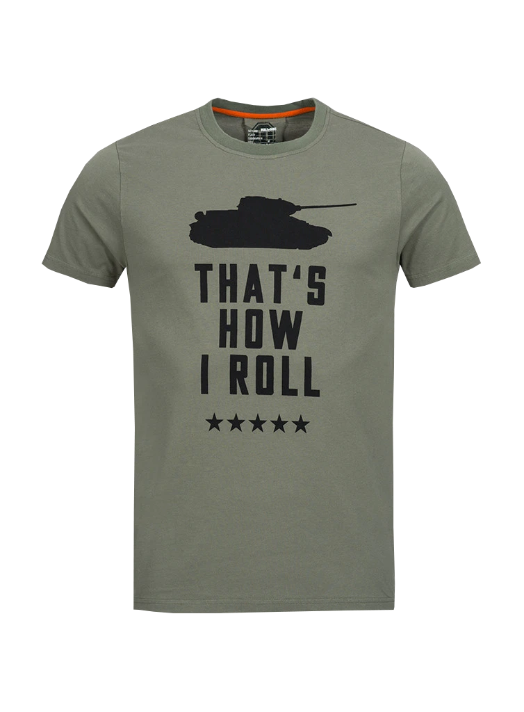 World of Tanks That's How I Roll Olive T-shirt